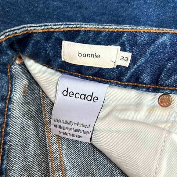 Dark Wash Decade Studio Bonnie Straight Leg Jeans - Picture 5 of 6